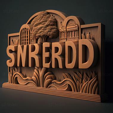 3D модель Спрінгфілд, Міссурі (STL)